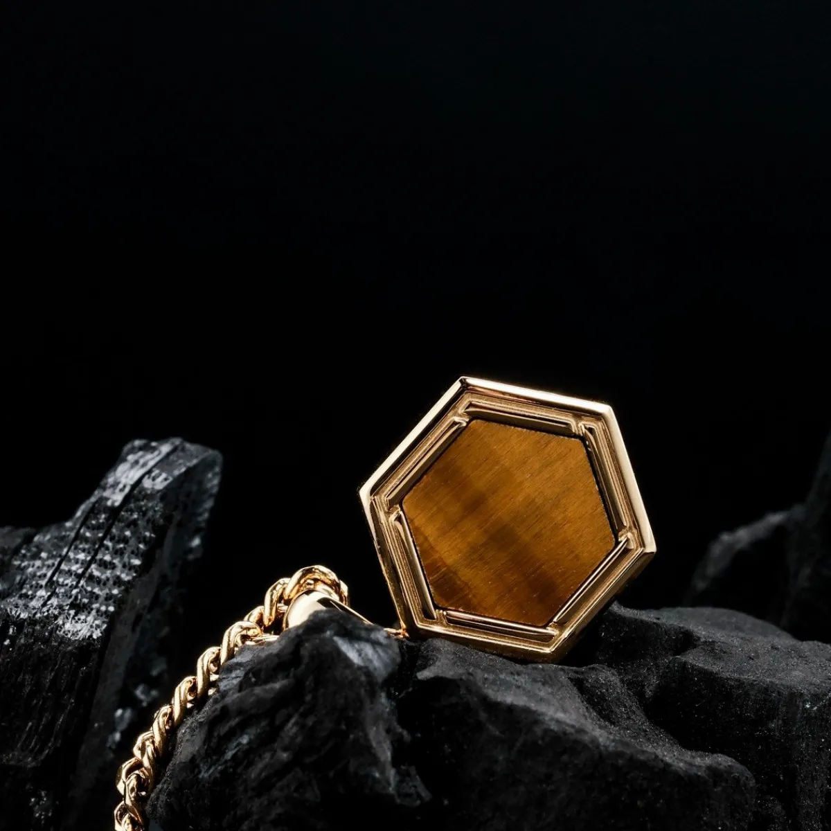 Holzkern Halsketten|Schmuck^Axis Halskette