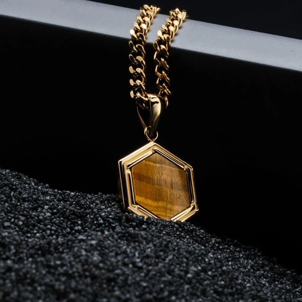 Holzkern Halsketten|Schmuck^Axis Halskette
