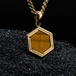 Holzkern Halsketten|Schmuck^Axis Halskette