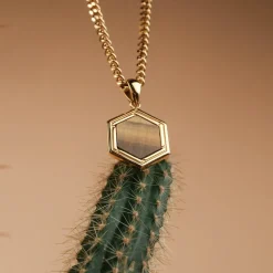 Holzkern Halsketten|Schmuck^Axis Halskette