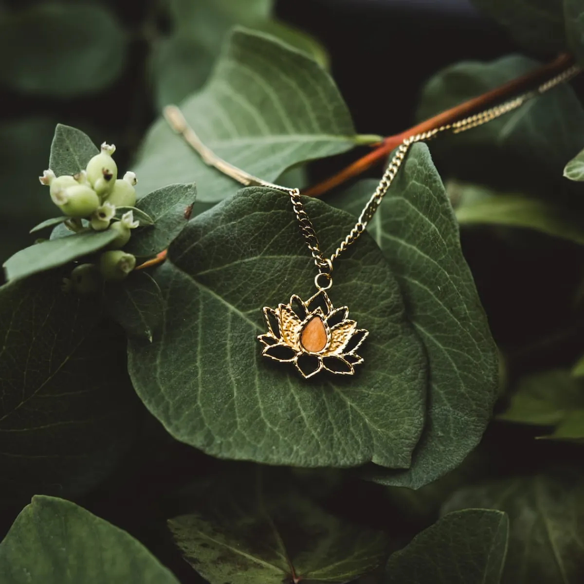 Holzkern Halsketten|Schmuck^Balance Halskette