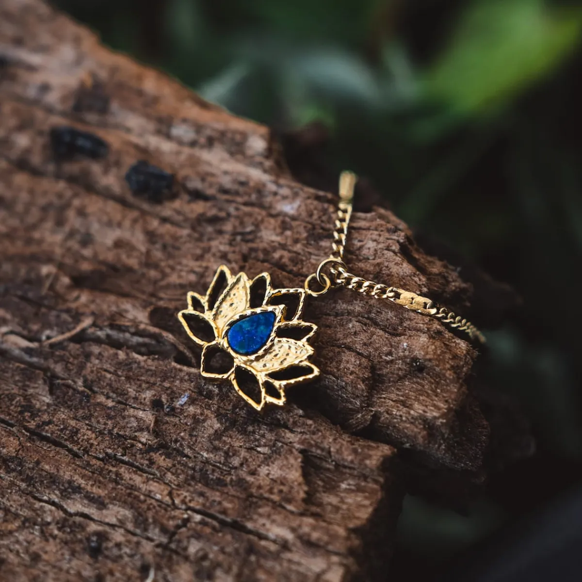 Holzkern Halsketten|Schmuck^Balance Halskette