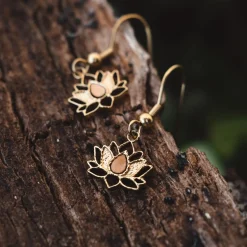 Holzkern Ohrringe|Schmuck^Balance Ohrringe