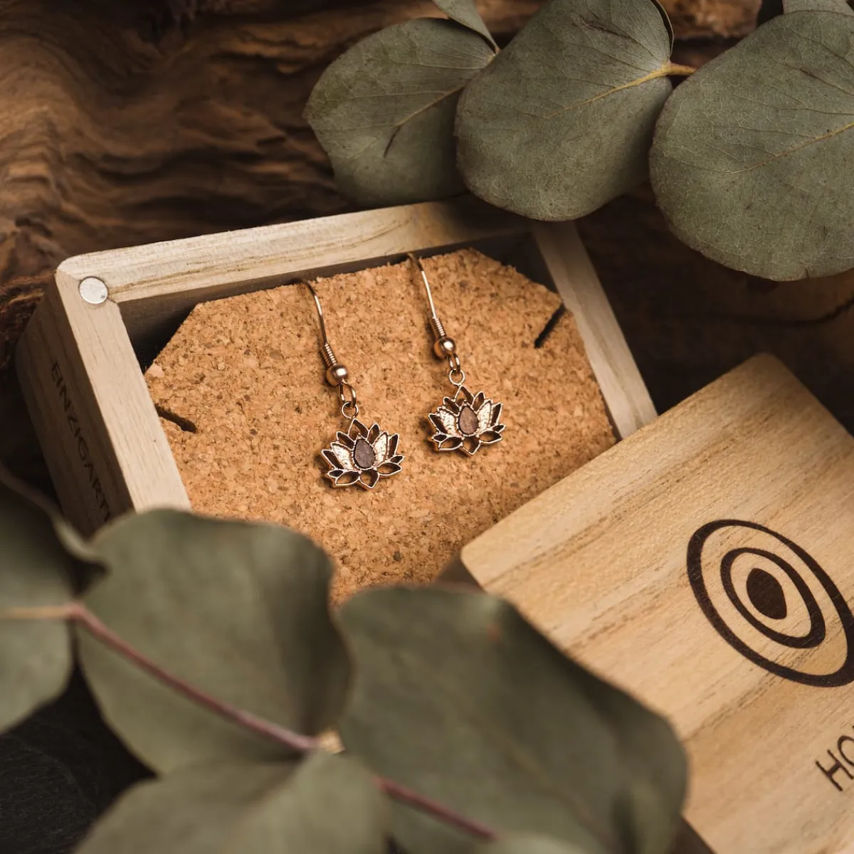 Holzkern Ohrringe|Schmuck^Balance Ohrringe