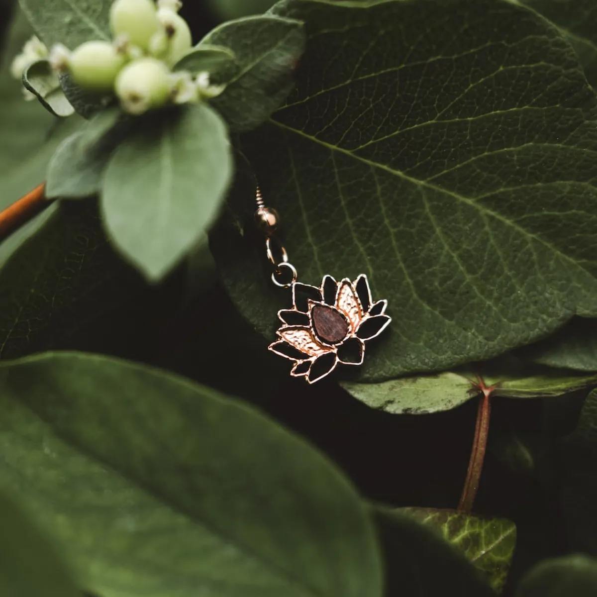 Holzkern Ohrringe|Schmuck^Balance Ohrringe