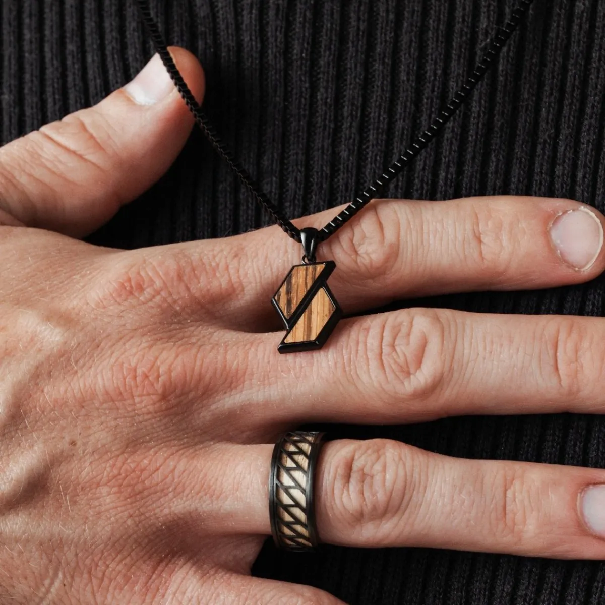Holzkern Halsketten|Schmuck^Bariton Halskette