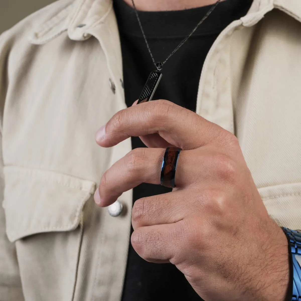 Holzkern Ringe|Schmuck^Binary Ring