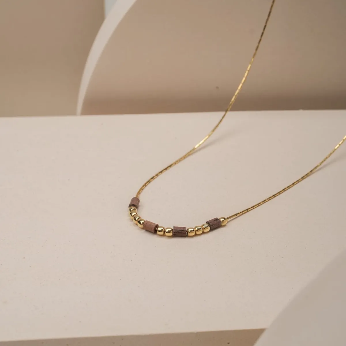 Holzkern Halsketten|Schmuck^BRAVERYCALL HALSKETTE