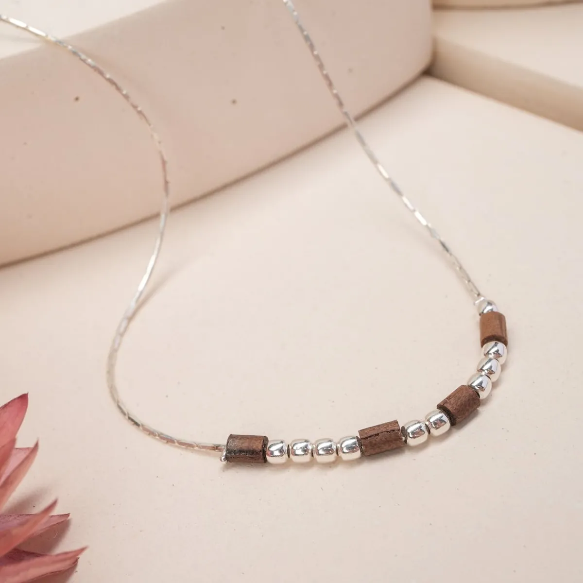 Holzkern Halsketten|Schmuck^Braverycall Halskette