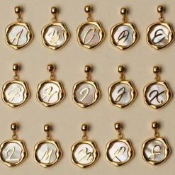 Holzkern Charms|Schmuck^Buchstaben-Charm A-Z