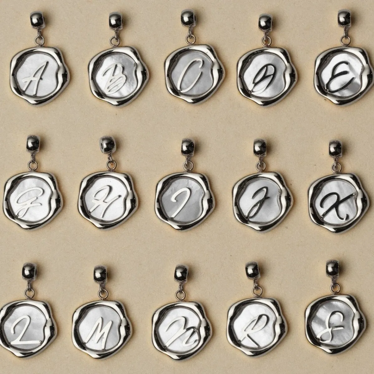 Holzkern Charms|Schmuck^Buchstaben-Charm A-Z