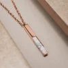 Holzkern Halsketten|Schmuck^Campania Halskette