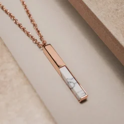 Holzkern Halsketten|Schmuck^Campania Halskette