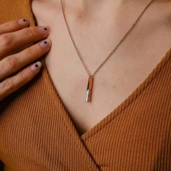 Holzkern Halsketten|Schmuck^Campania Halskette
