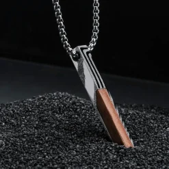 Holzkern Halsketten|Schmuck^Campania Halskette