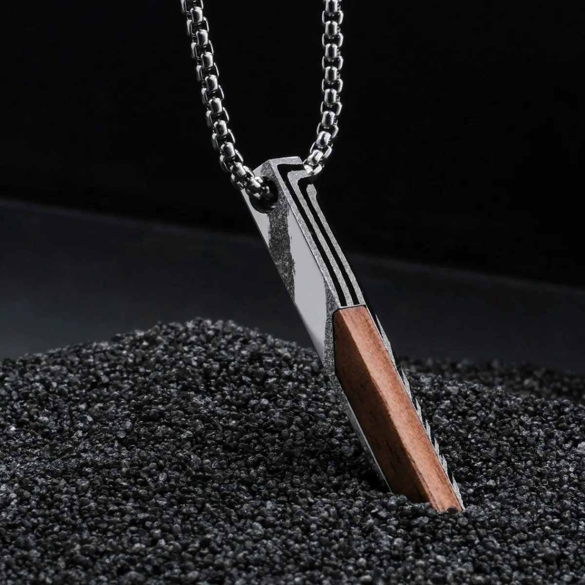 Holzkern Halsketten|Schmuck^Campania Halskette