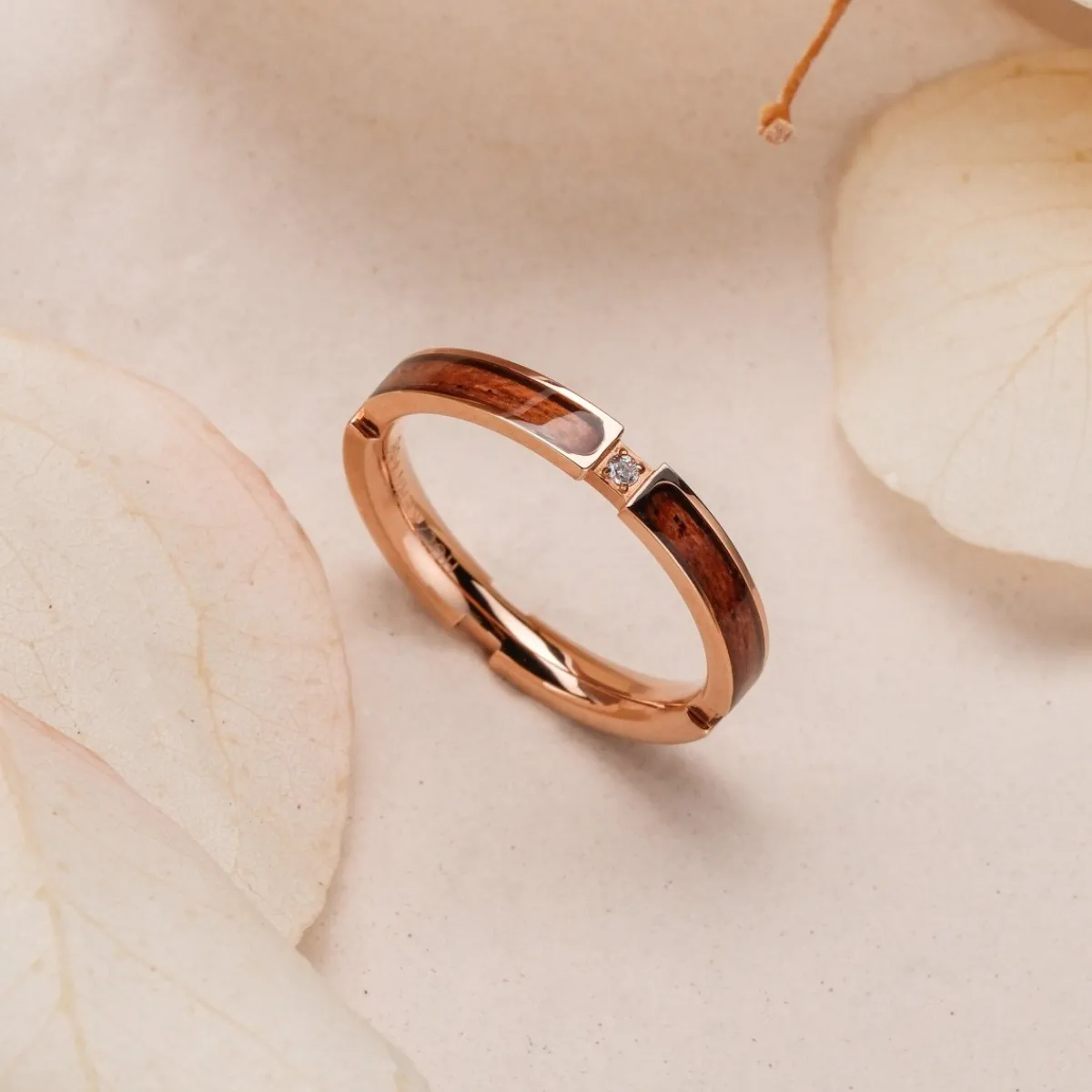 Holzkern Ringe|Schmuck^Campania Ring