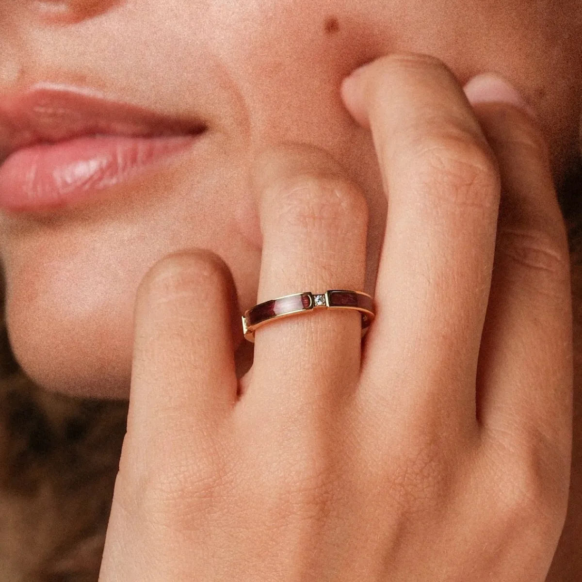 Holzkern Ringe|Schmuck^Campania Ring