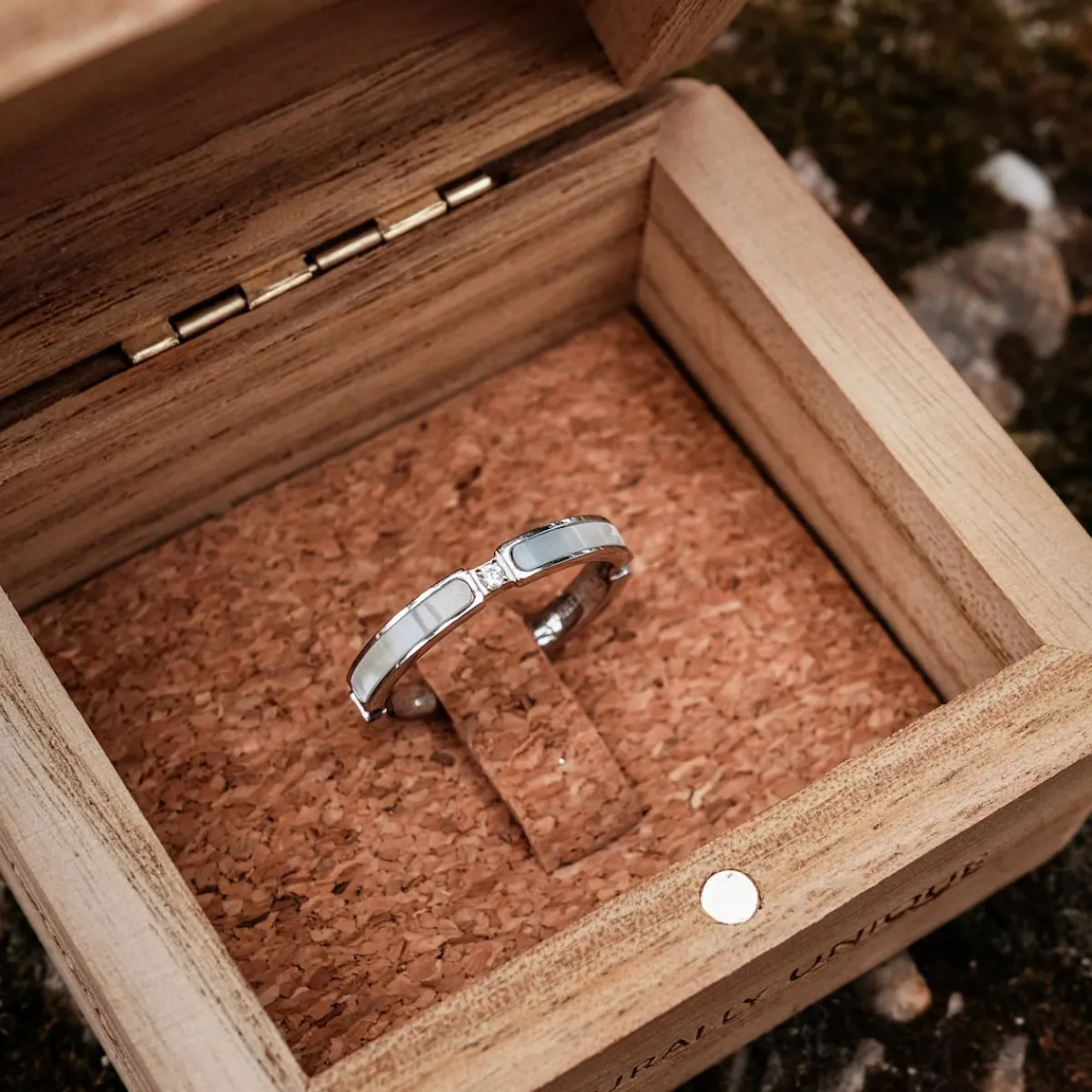Holzkern Ringe|Schmuck^Campania Ring