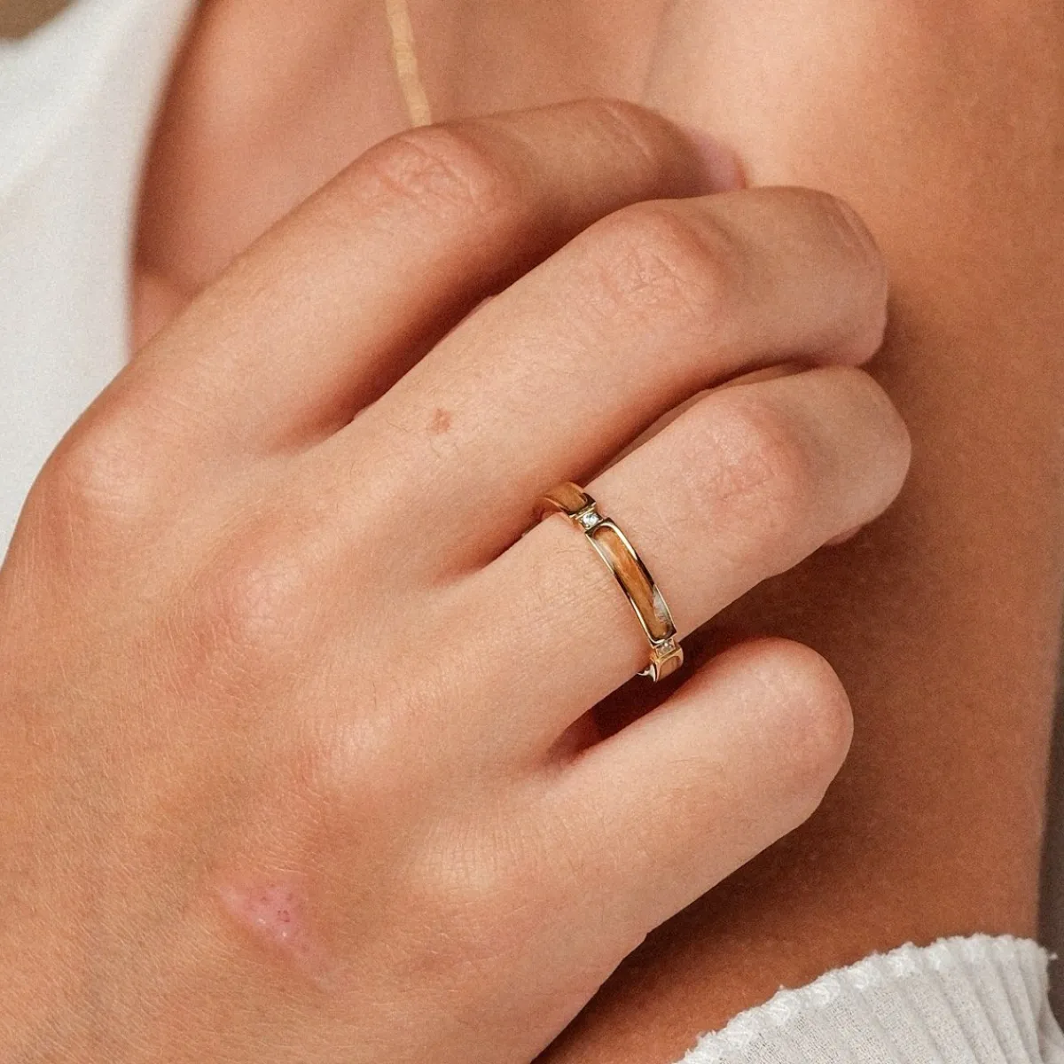 Holzkern Ringe|Schmuck^Campania Ring