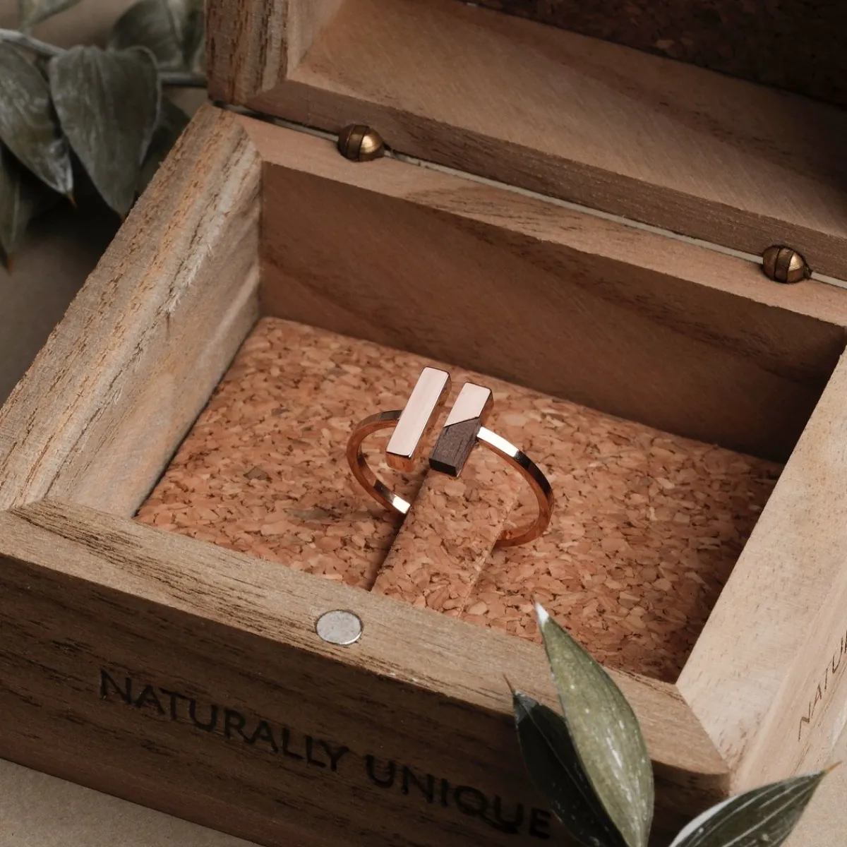 Holzkern Ringe|Schmuck^Campania Ring