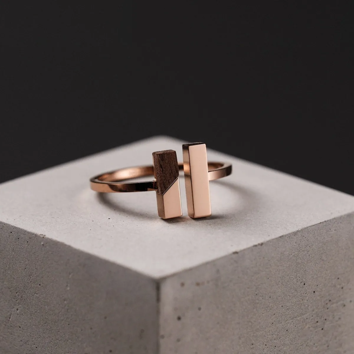 Holzkern Ringe|Schmuck^Campania Ring