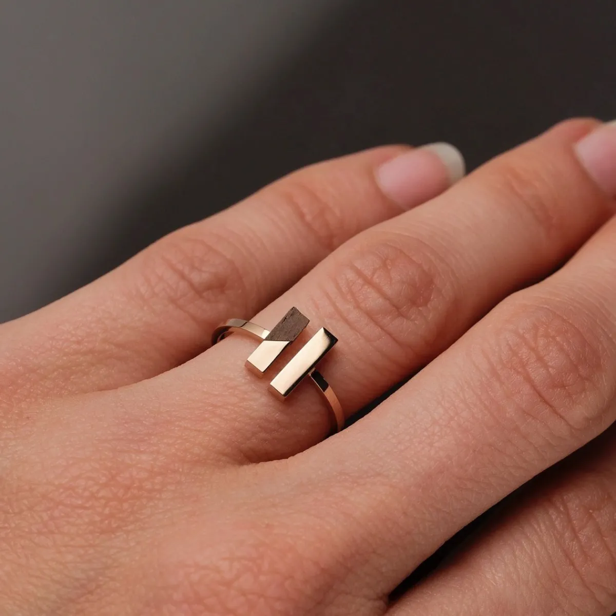 Holzkern Ringe|Schmuck^Campania Ring