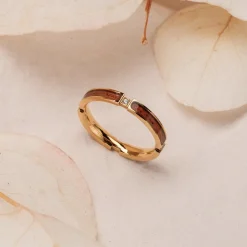 Holzkern Ringe|Schmuck^Campania Ring