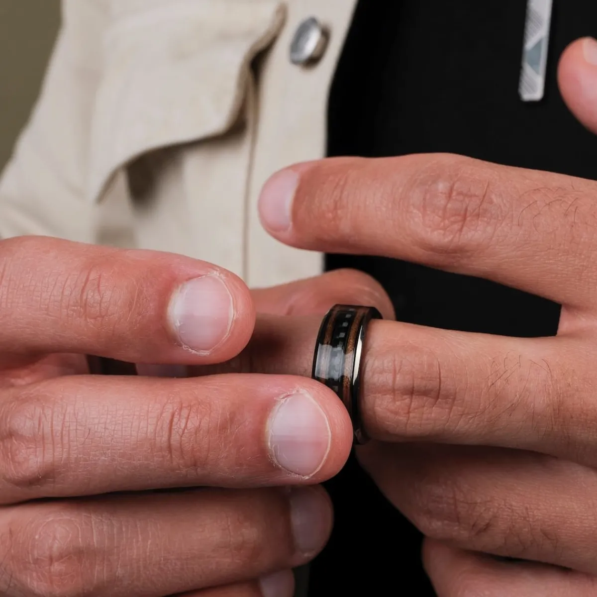 Holzkern Ringe|Schmuck^Cartesian Ring