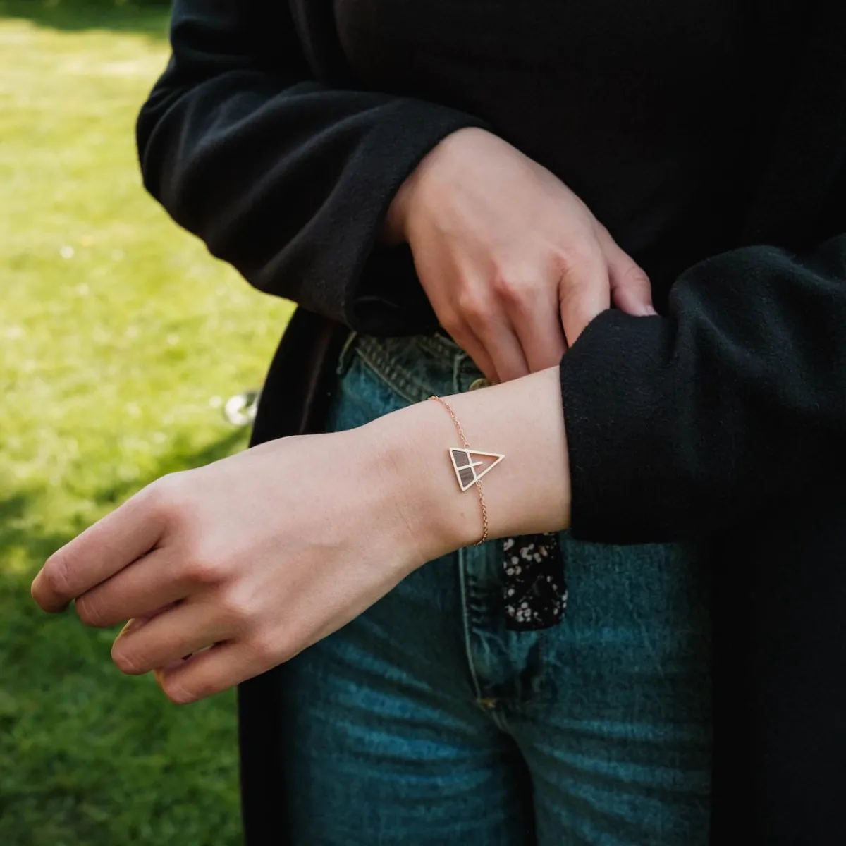 Holzkern Armbänder|Schmuck^Chiaroscuro Armband