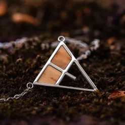 Holzkern Halsketten|Schmuck^Chiaroscuro Halskette