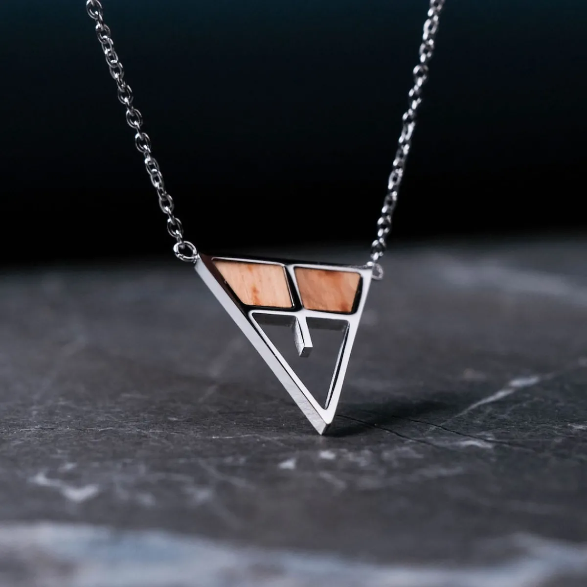 Holzkern Halsketten|Schmuck^Chiaroscuro Halskette