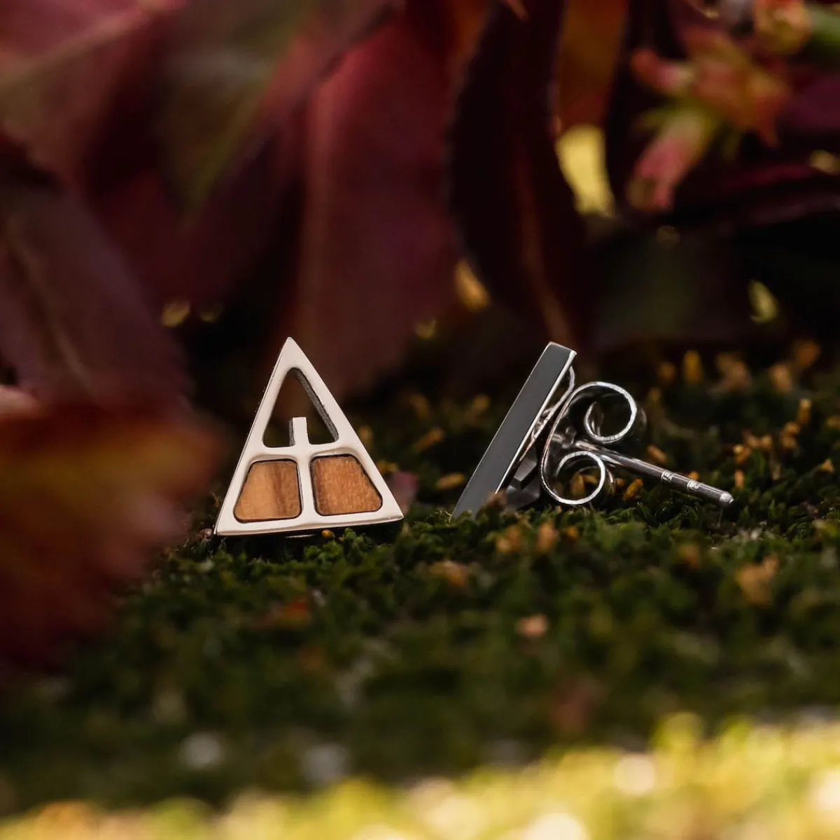 Holzkern Ohrringe|Schmuck^Chiaroscuro Ohrringe