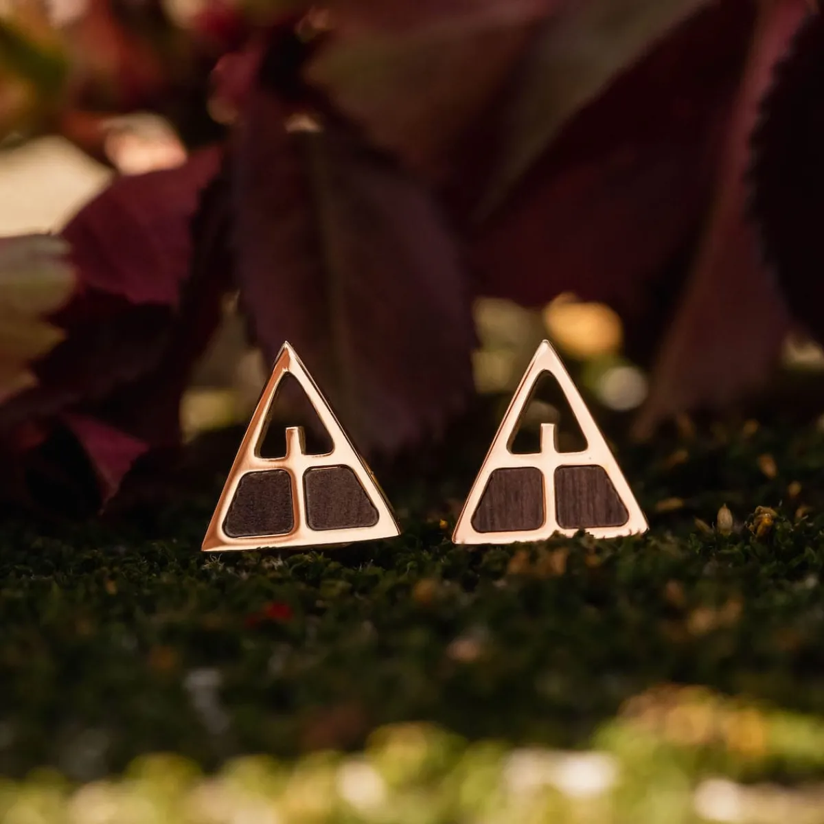 Holzkern Ohrringe|Schmuck^Chiaroscuro Ohrringe