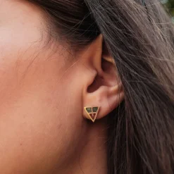 Holzkern Ohrringe|Schmuck^Chiaroscuro Ohrringe