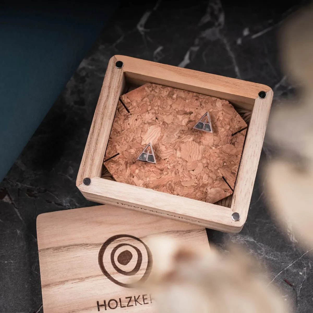 Holzkern Ohrringe|Schmuck^Chiaroscuro Ohrringe