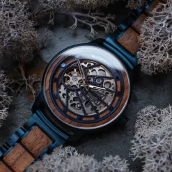 Holzkern Uhren^Cobalt