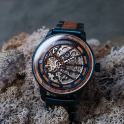 Holzkern Uhren^Cobalt