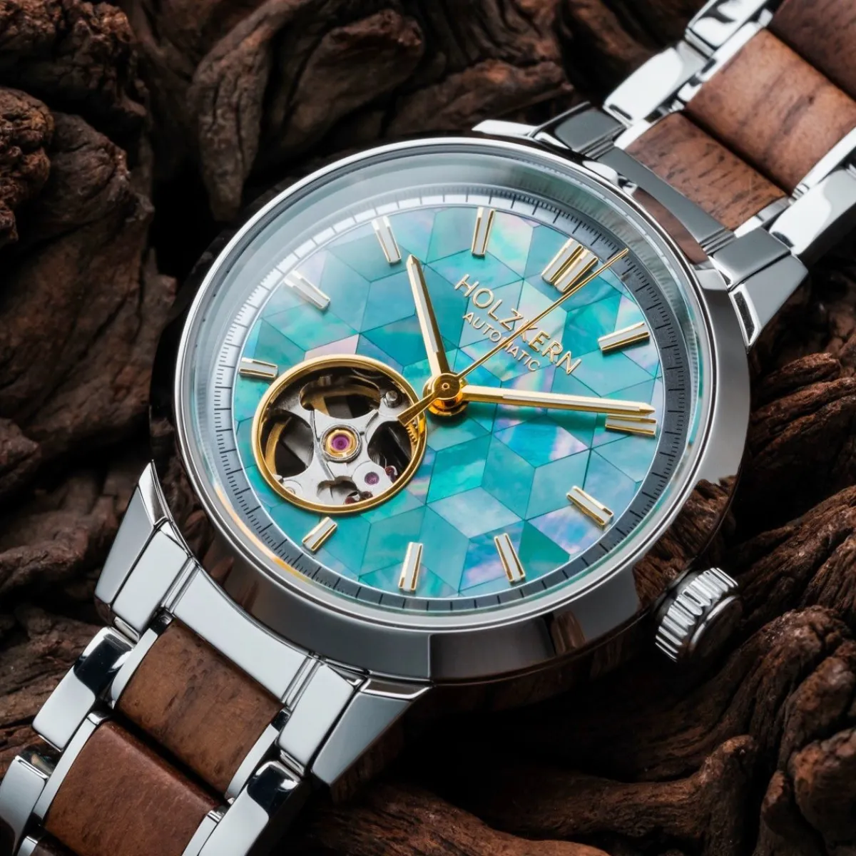 Holzkern Uhren^Colorburst