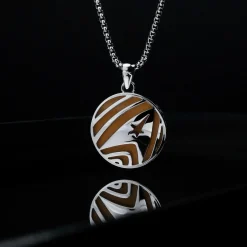 Holzkern Halsketten|Schmuck^Command Halskette