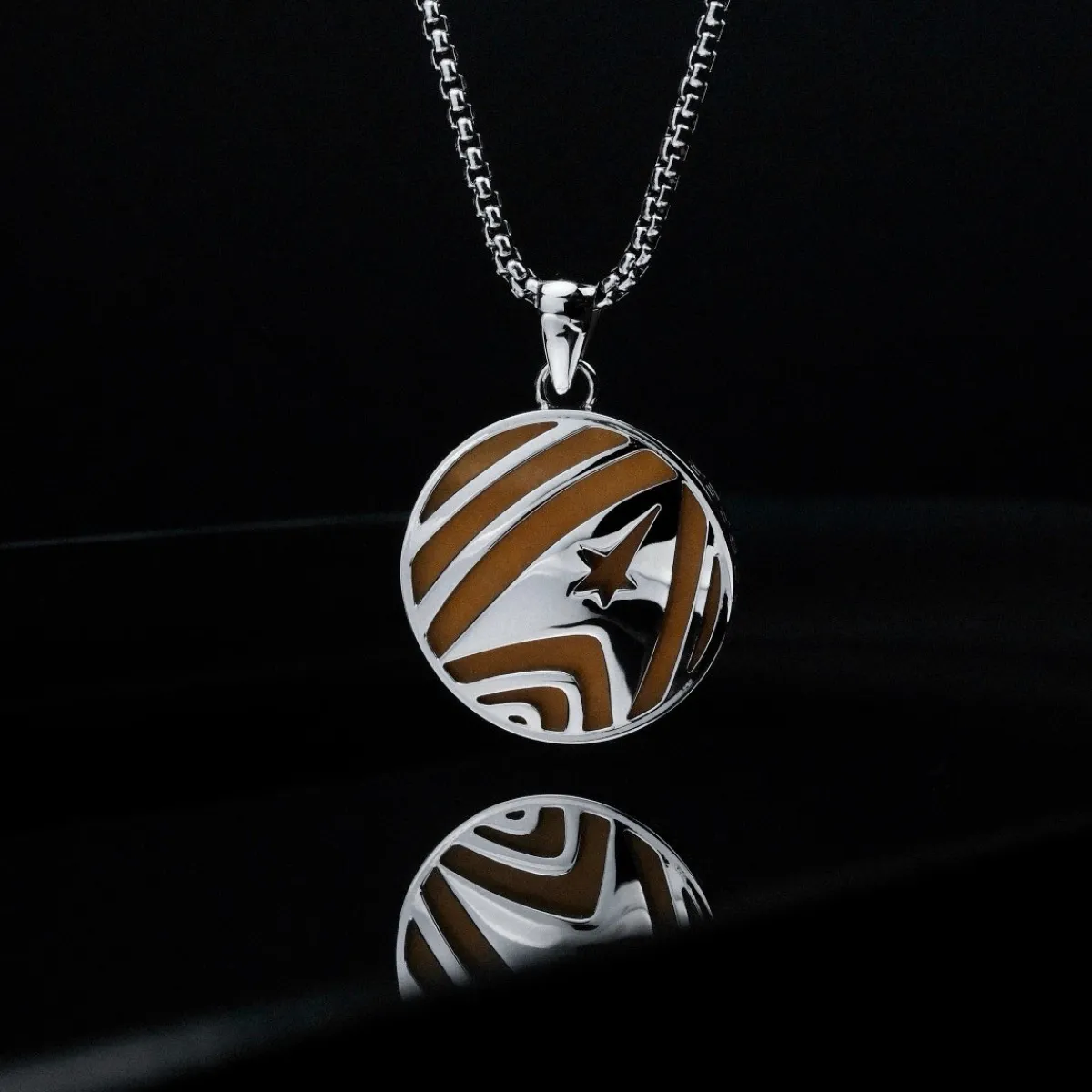 Holzkern Halsketten|Schmuck^Command Halskette