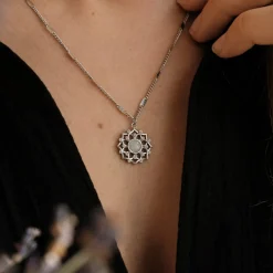 Holzkern Halsketten|Schmuck^Composition Gem Halskette