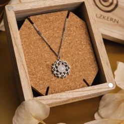 Holzkern Halsketten|Schmuck^Composition Gem Halskette