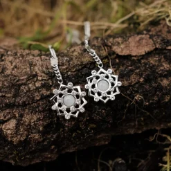 Holzkern Ohrringe|Schmuck^Composition Gem Ohrringe