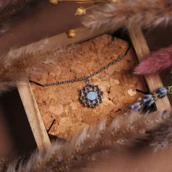 Holzkern Schmuck|Halsketten^Composition Halskette