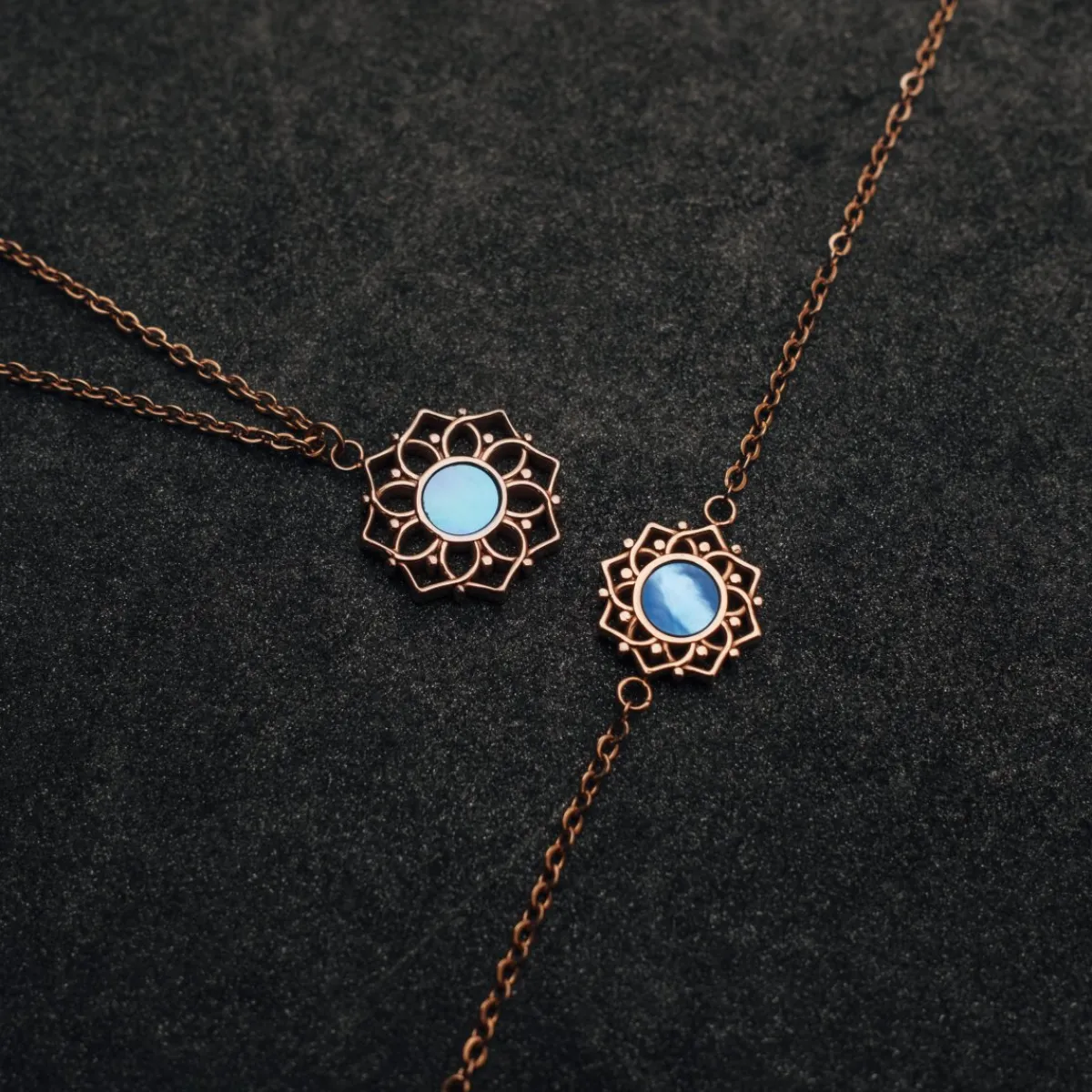 Holzkern Halsketten|Schmuck^Composition Halskette
