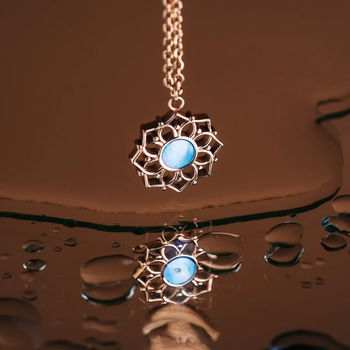 Holzkern Halsketten|Schmuck^Composition Halskette