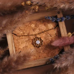 Holzkern Halsketten|Schmuck^Composition Halskette