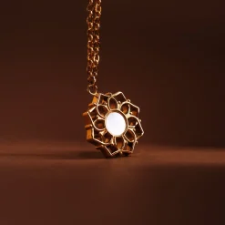 Holzkern Halsketten|Schmuck^Composition Halskette