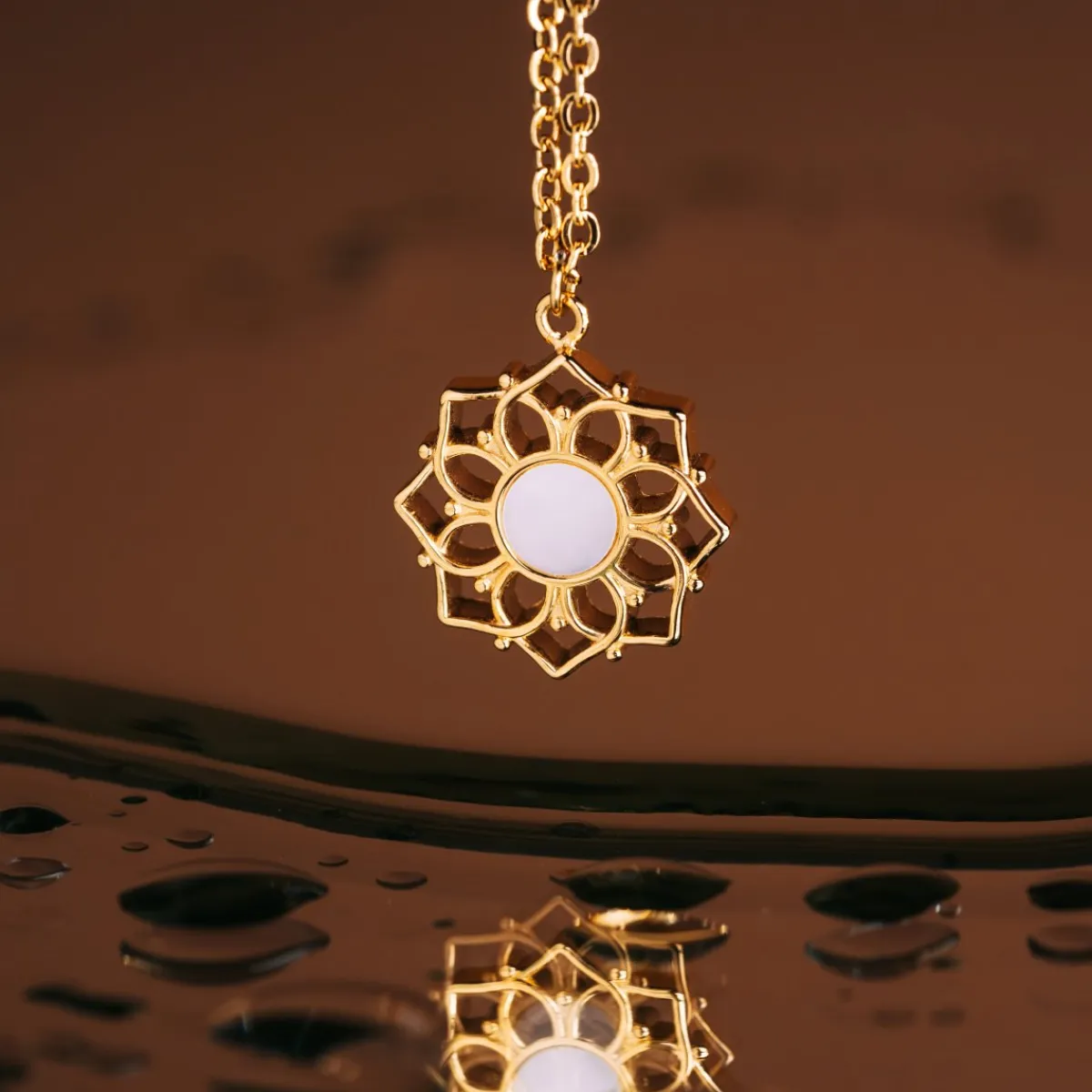 Holzkern Halsketten|Schmuck^Composition Halskette